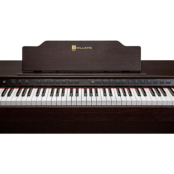 Williams Rhapsody III 88-Key Console Digital Piano - Walnut - Image 8