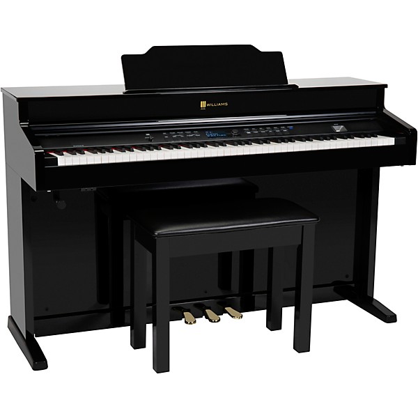 Williams Overture III 88-Key Console Digital Piano With Bench - Ebony - Image 2