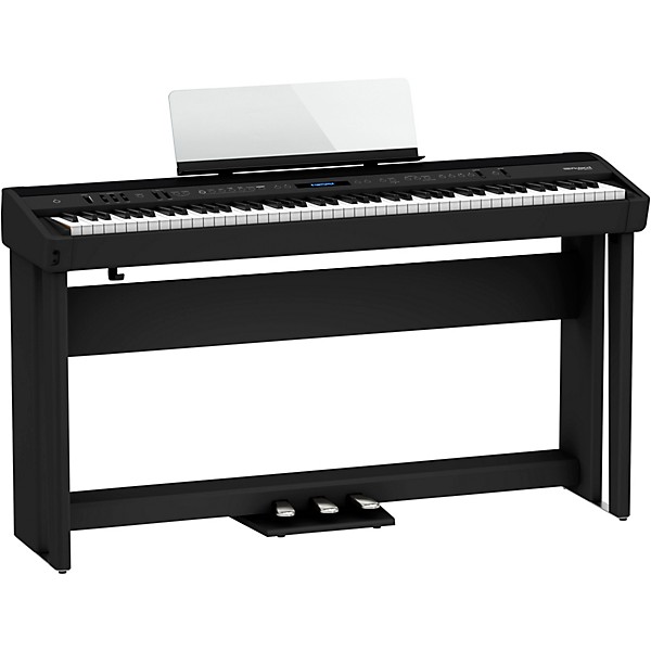 Roland FP-90X Digital Piano With Stand and Pedalboard Black