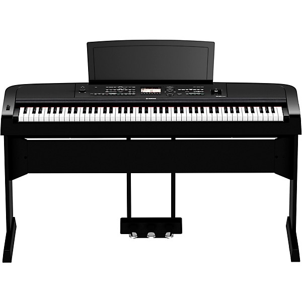 Yamaha DGX-670 Keyboard With Matching Stand & Pedal - Black