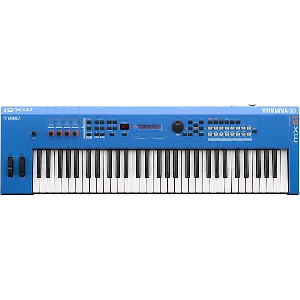 Yamaha MX61 61-Key Music Production Synthesizer Essentials Bundle Blue - Image 2