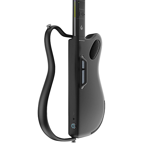 LAVA MUSIC LAVA GENIE Stringless Smart Guitar With Custom Travel Case Black - Image 2