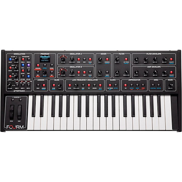 Sequential Fourm Compact Polyphonic Analog Synthesizer