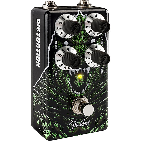Fender Godzilla Distortion Pedal - Black and Green - Image 2