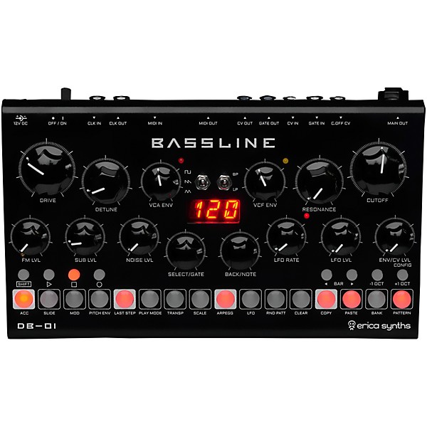 Erica Synths Bassline DB-01 Desktop Bassline Synthesizer