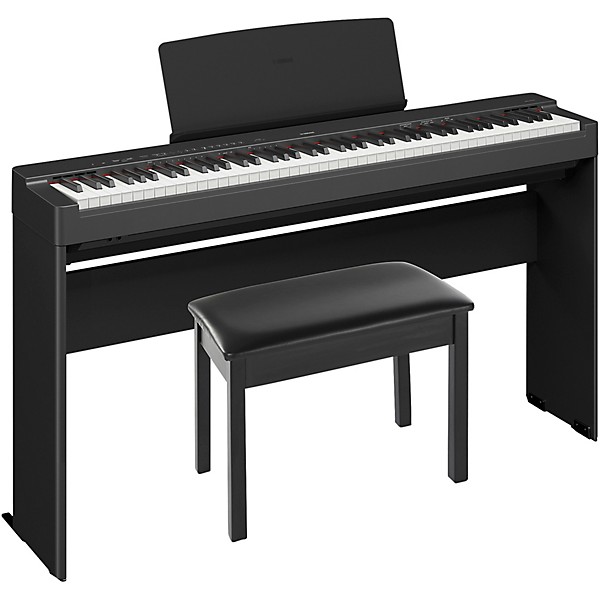 Yamaha P225BLB Deluxe Digital Piano Bundle - Black - Image 2